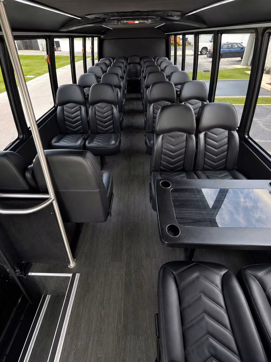 15 passenger minibus interior