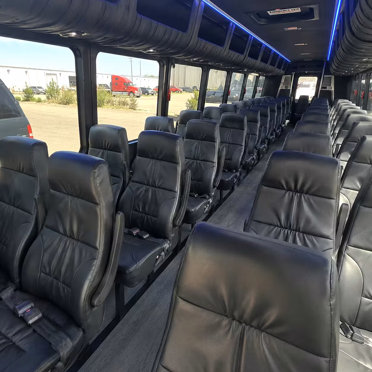 35 passenger minibus inside