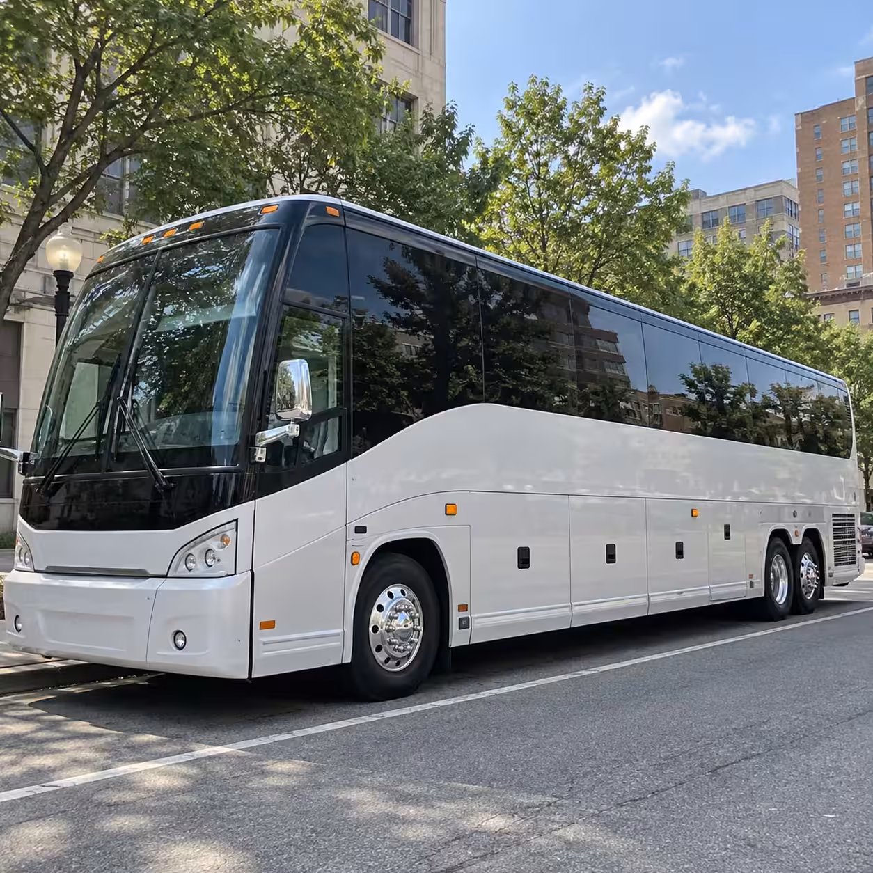 how bus type and size change charter bus prices in sunrise florida