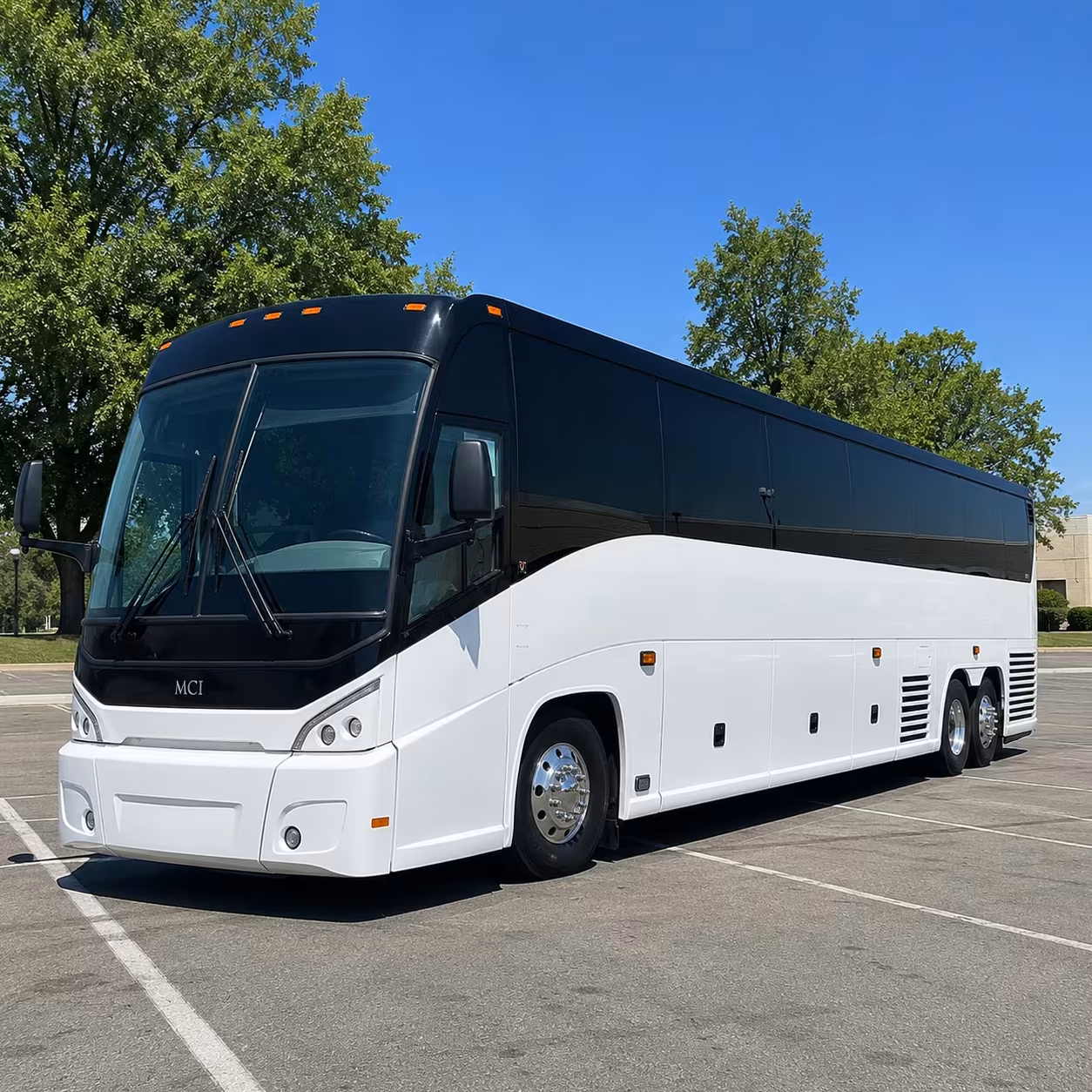 large group prom transportation in sunrise on a full size motorcoach