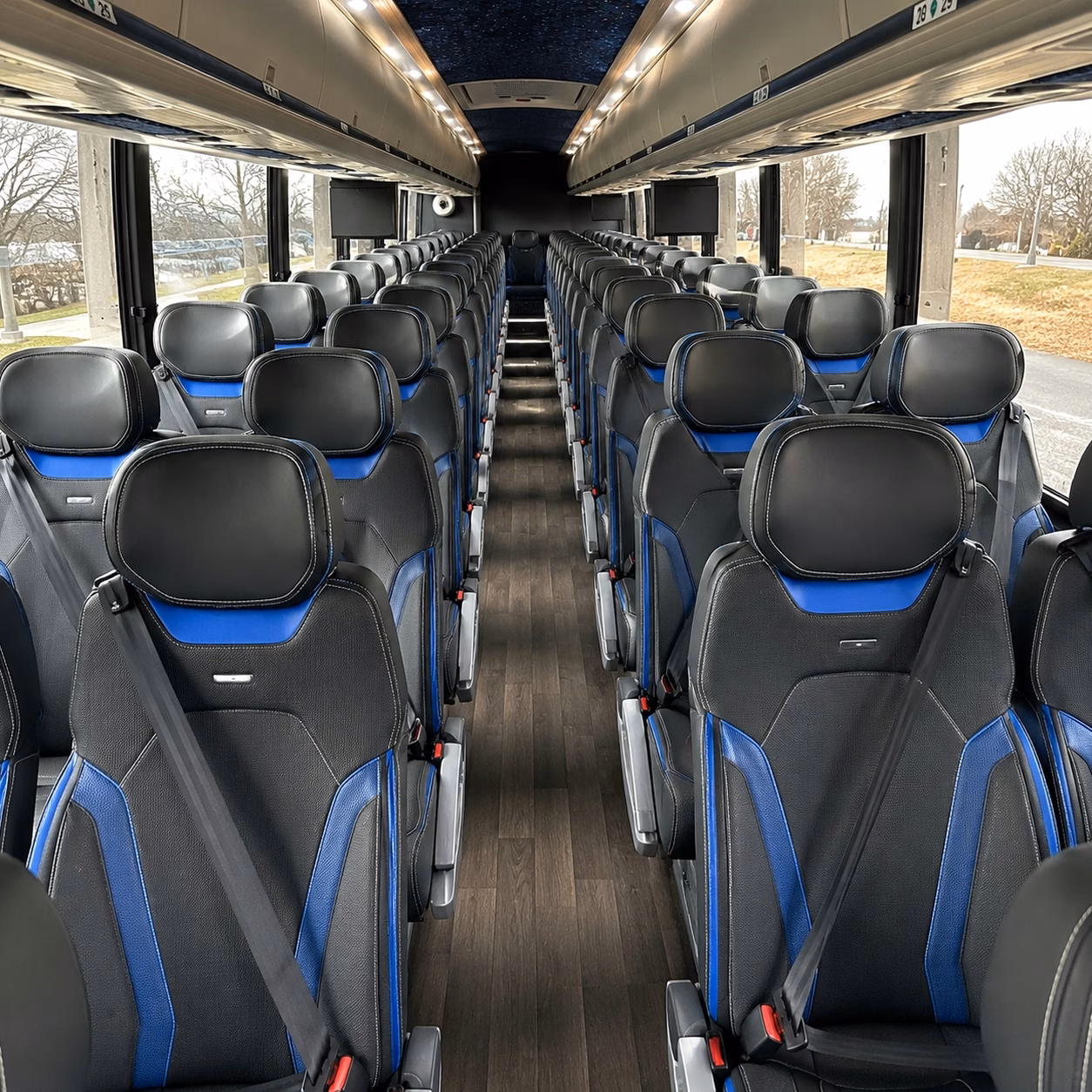 long distance charter bus rentals for sunrise sports teams and fans