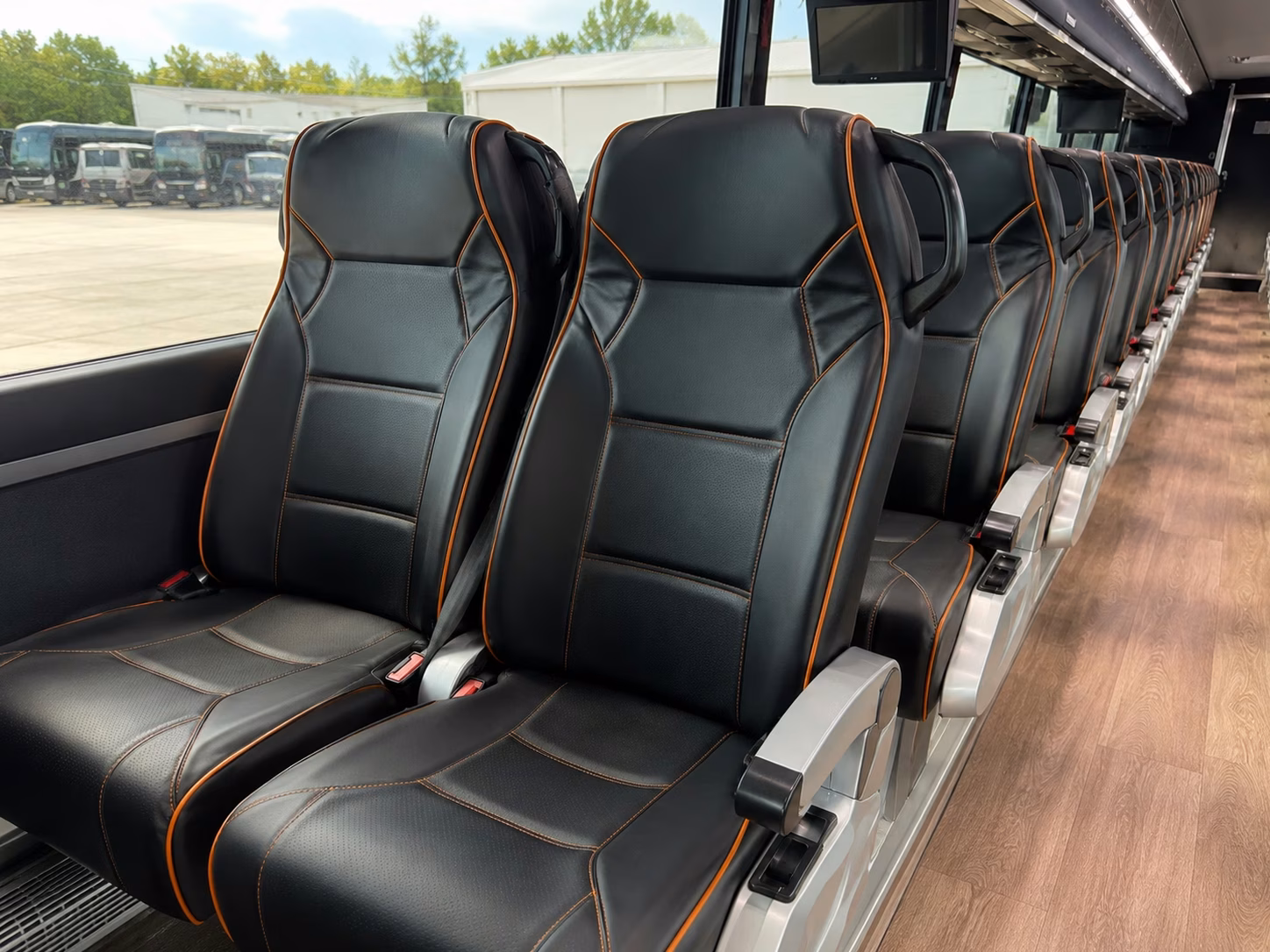 sunrise charter bus interior