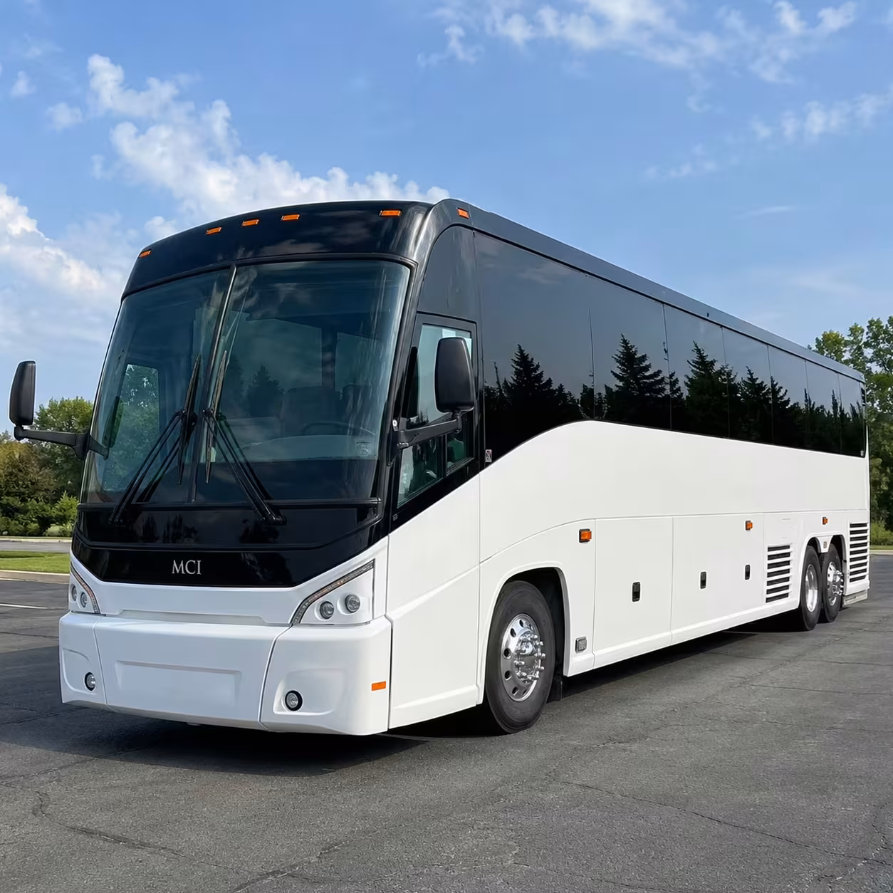 sunrise charter bus rental exterior