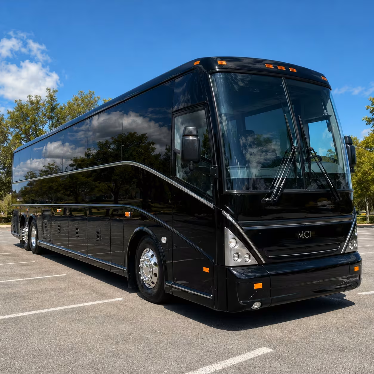 sunrise wedding shuttle buses for ceremonies and receptions