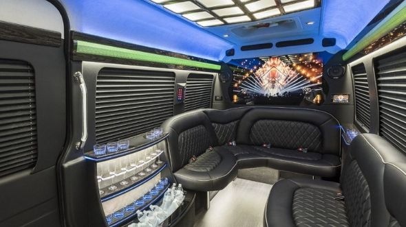 sprinter limo rental interior plantation