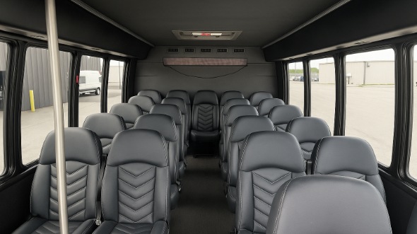 sunrise 18 passenger minibus interior