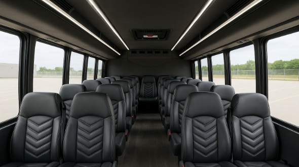 sunrise 20 passenger minibus inside