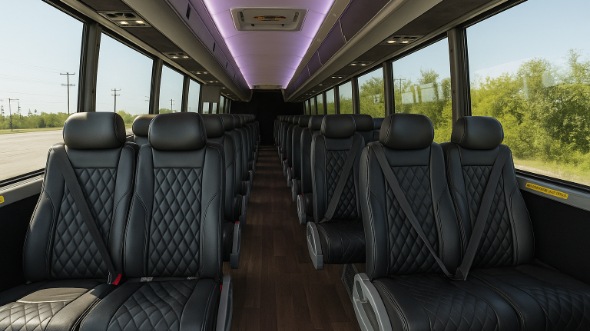 sunrise 28 passenger minibus inside