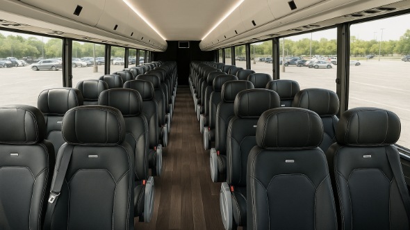 sunrise 35 passenger minibus inside
