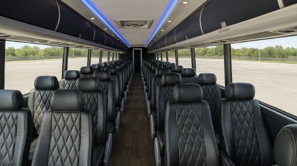 sunrise 54 passenger charter bus interior