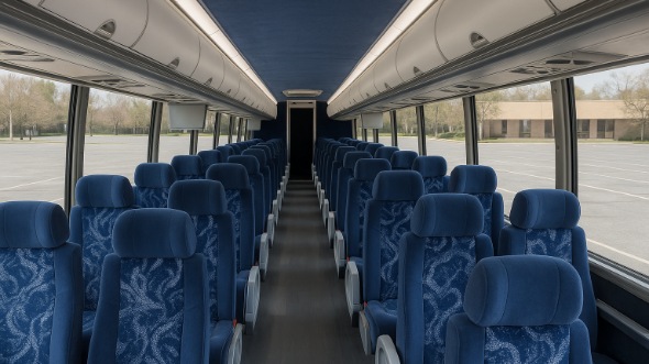sunrise 55 passenger charter bus interior