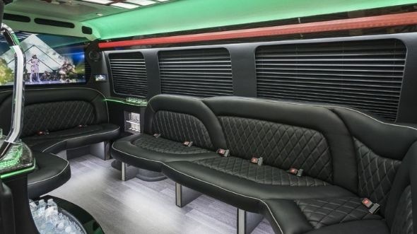 sunrise sprinter limo rental inside